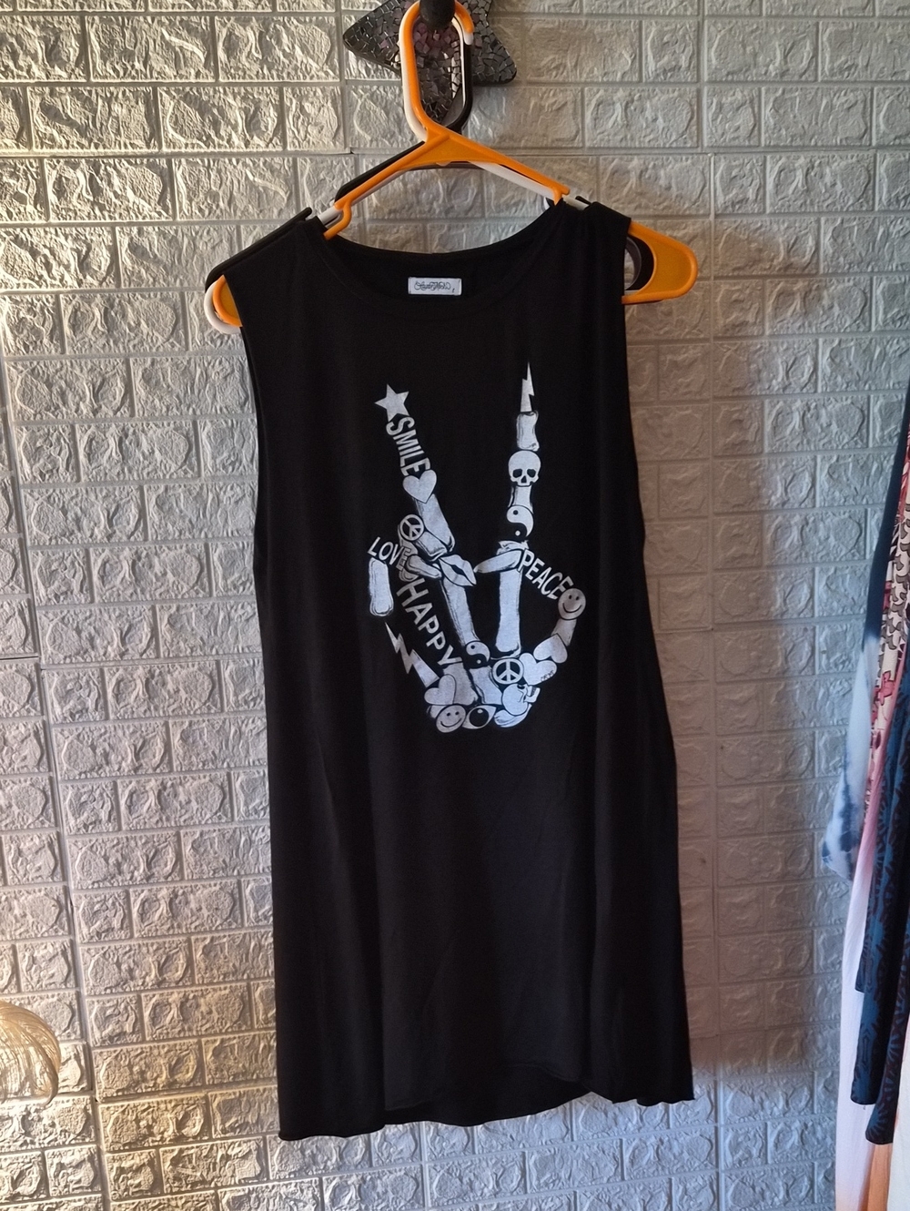 Lauren Moshi Black Logo Crewneck Tee dress